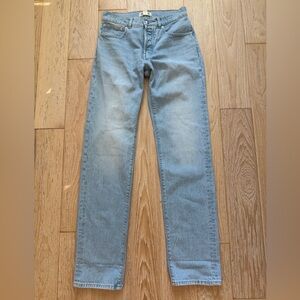 Madewell women Dean Easy Straight jeans light wash size 26 relaxed time capsule